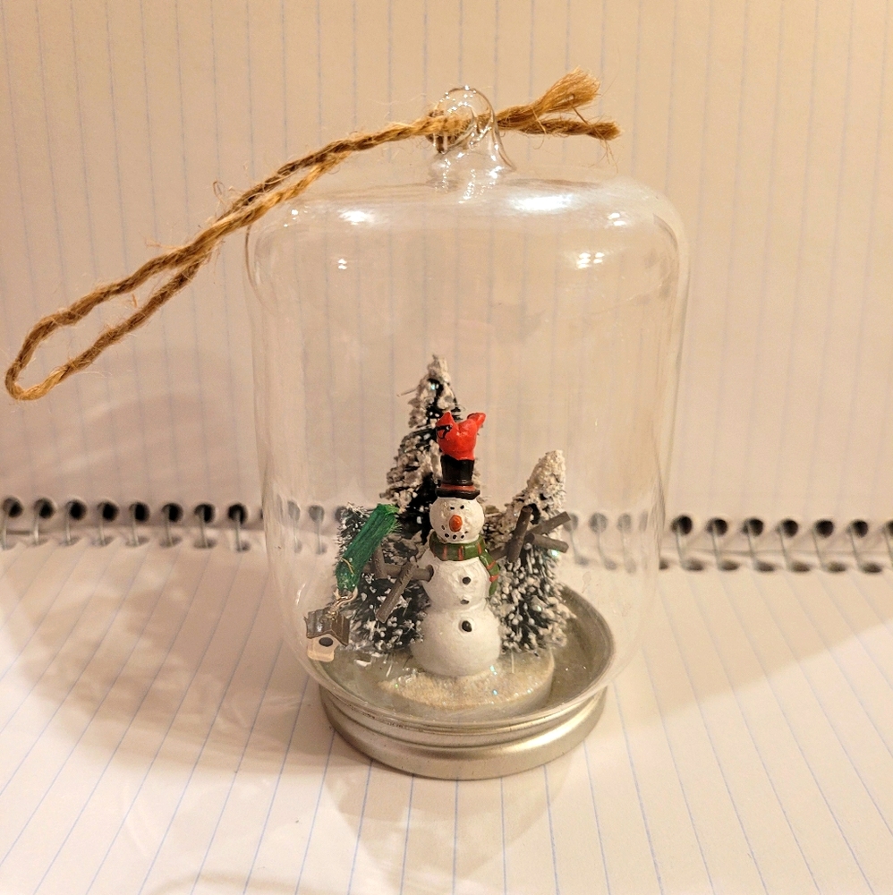Mini Snow Globe Ornament